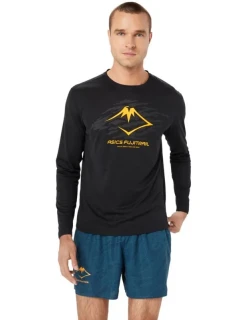 Asics T-shirt Fujitrail Logo LS Top M 2011C987-001 pánské