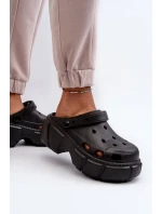 Dámské pěnové pantofle na masivní podrážce černá Witima Dámské pěnové pantofle na masivní podrážce černá Witima