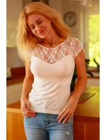 Dámská halenka Madison Ecru - Mirale Dámská halenka Madison Ecru - Mirale