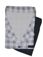 Pyžamo Cornette 114 dlouhé/r 3XL-5XL pánské rozepínací