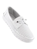 Dámské mokasíny 7872 WH Bílá - VINCEZA Dámské mokasíny 7872 WH Bílá - VINCEZA