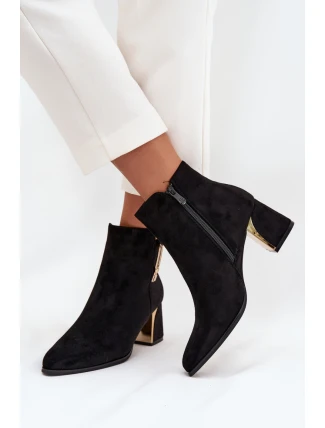 Boty na podpatku model 217724 Step in style Boty na podpatku model 217724 Step in style