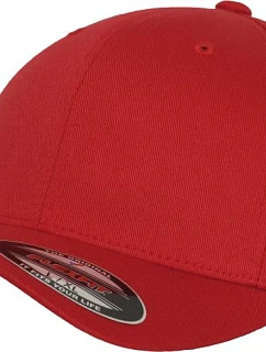 Flexfit 6277 6 Panelová kšiltovka Flexfit Wooly Combed 55.6277 red