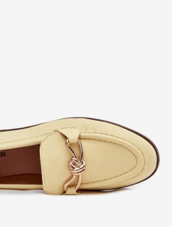 Dámské mokasíny s ozdobným detailem Žluté Rosynne