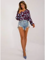 Halenka D73771M11186A vínová Halenka D73771M11186A vínová