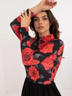 Šaty DHJ SK 19959.35 černá a červená