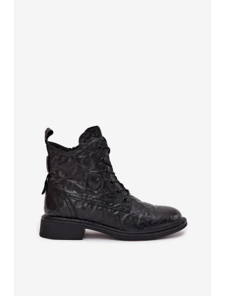 Dámské boty Artiker – zateplené z přírodní kůže, černé