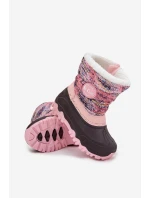 Dívčí sněhule na zip Lee Cooper – růžové