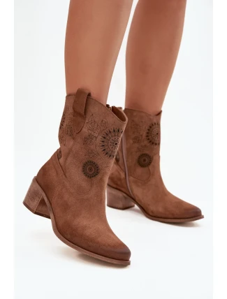 Boty na podpatku  model 222960 Step in style