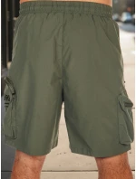 Pánské látkové bojové šortky zelené FashionStreet SX2510