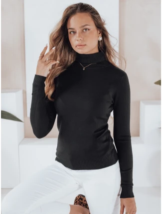 Dámský svetr s rolákem VANORIA black FashionStreet MY2488