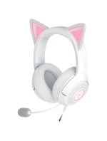 Drátová sluchátka do uší Razer Kraken Kitty V2 s mikrofonem a potlačením šumu bílá