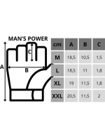 FITNESS RUKAVICE MAN'S POWER R.M ENERO FIT