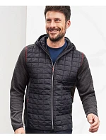Daiber JN 772 Pánská pletená hybridní bunda 02.0772 kiwi melange/anthracite melange