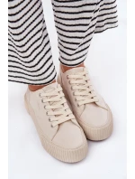 Dámské Textilní Tenisky Big Star RR274407 Béžové