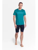 Pyžamo Deal 38880-77X Zelená a tmavě modrá - Henderson Pyžamo Deal 38880-77X Zelená a tmavě modrá - Henderson