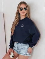 Dámská oversize mikina s výšivkou SOFTSLON navy blue FashionStreet BY1431