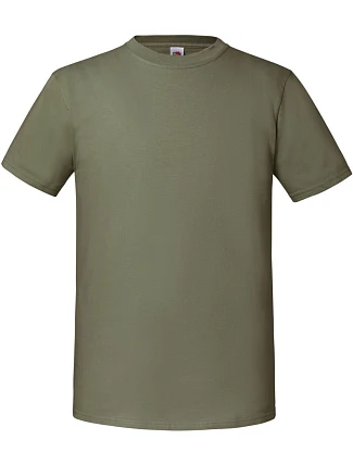 Fruit of the Loom Iconic 195 T Pánské těžké tričko 16.1422 classic olive