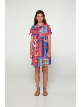Vamp - Šaty s krátkými rukávy 20425 - Vamp Vamp - Šaty s krátkými rukávy 20425 - Vamp