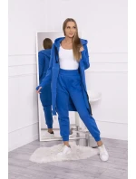 Hřejivá souprava s dlouhou mikinou chrpově modrá