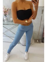 Barevné kalhoty z lehkého denimu Barevné kalhoty z lehkého denimu