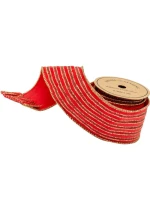 ZLATÝ PÁSEK 6,3 cmx3 m ČERVENÝ