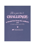 Dívčí tričko oversize s potiskem a dlouhým rukávem 4F 4FJRAW25TLONF589-33S