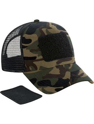 Beechfield B 641 5 panelová kšiltovka "Removable Patch Trucker" 53.0641 jungle camo Beechfield B 641 5 panelová kšiltovka "Removable Patch Trucker" 53.0641 jungle camo