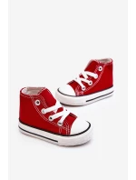 Dětské Vysoké Tenisky Červené Filemon