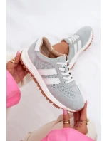 Dámské tenisky z přírodního semiše mátové Marceline