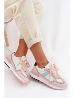 Dámské tenisky z eko kůže růžové Kelira