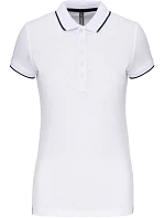 Kariban K 252 Dámské kontrastní piqué polo 20.K252 white/navy/white Kariban K 252 Dámské kontrastní piqué polo 20.K252 white/navy/white