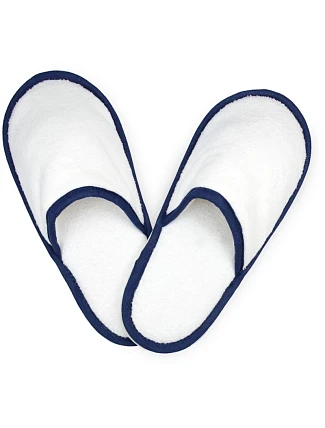 The One Towelling Slippers Froté pantofle 48.1026 white/navy The One Towelling Slippers Froté pantofle 48.1026 white/navy