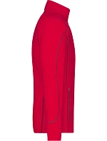 Daiber JN 597 Pánská strukturovaná fleecová bunda 02.0597 red/carbon Daiber JN 597 Pánská strukturovaná fleecová bunda 02.0597 red/carbon