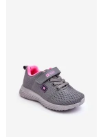Dětské sportovní boty na zip šedé Brego
