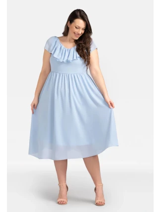 Dámské šaty SB247 světle modré - Karko