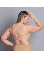 Padded Basic strapless podprsenka s kosticí s výztuží, var. ramínka 5640 desert - RosaFaia