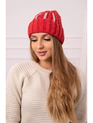 Dámská čepice Selena K384 červená Dámská čepice Selena K384 červená