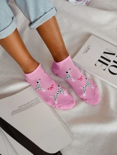 Dámské Ponožky Kotníkové Dalmatin Růžové