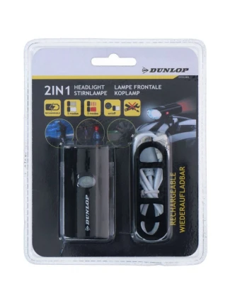 Světlo Dunlop 2v1 pro jízdní kola 472843
