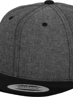 Flexfit 6089SU/6089CH 6 panelová Snapback kšiltovka "Suede" 55.689S black/black