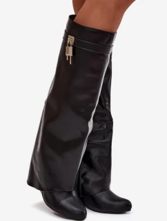 Kozačky na klínech  model 217757 Step in style