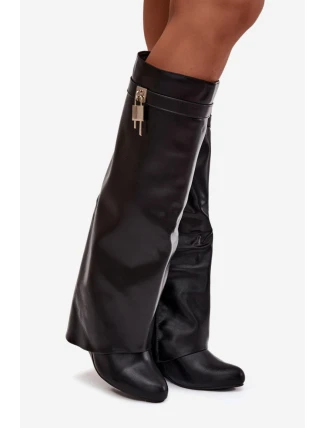 Kozačky na klínech  model 217757 Step in style