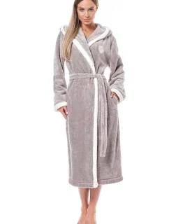 Dámský župan 9133 beige - L&L