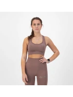 Rogelli TRINITY sportovní podprsenka špinavě růžová M