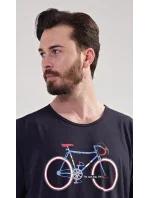 Pánská noční košile s krátkým rukávem Bike