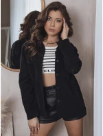 Dámská manšestrová košile COVE černá FashionStreet DY0367