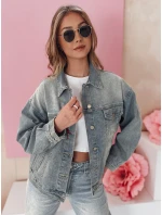 Dámská přechodná oversize katana bunda NOVAJIN modrá FashionStreet TY4838