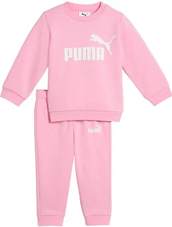 Puma Minicats ESS Crew Dětské tepláky růžové 686280 70