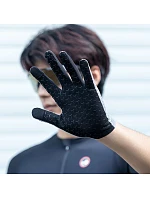 Prodyšné cyklistické rukavice Rockbros, plné, velikost: XXL - šedé